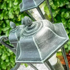 Reverbere Natal Vert, Noir, 3 Lumieres