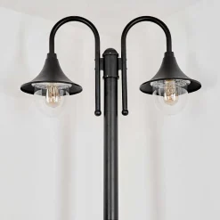 Reverbere Wissembourg Noir, 2 Lumieres