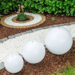 Set De Boules Lumineuses Miau Blanc, 3 Lumieres