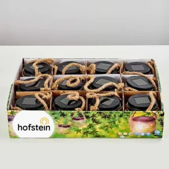 Set De Lampes Solaires Maastricht Led Noir, 1 Lumiere