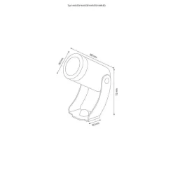 Spot De Jardin Lcd 1446 Led Bronze, 1 Lumiere