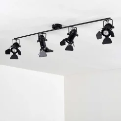 Spot De Plafond Lichinga Noir, 4 Lumieres