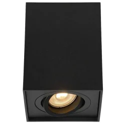 Spot De Plafond Lucide Tube Noir, 1 Lumiere