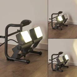 Spot D'Exterieur Dyndved Led Gris, 2 Lumieres