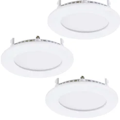 Spot Encastrable Eglo Fueva Led Blanc, 3 Lumieres