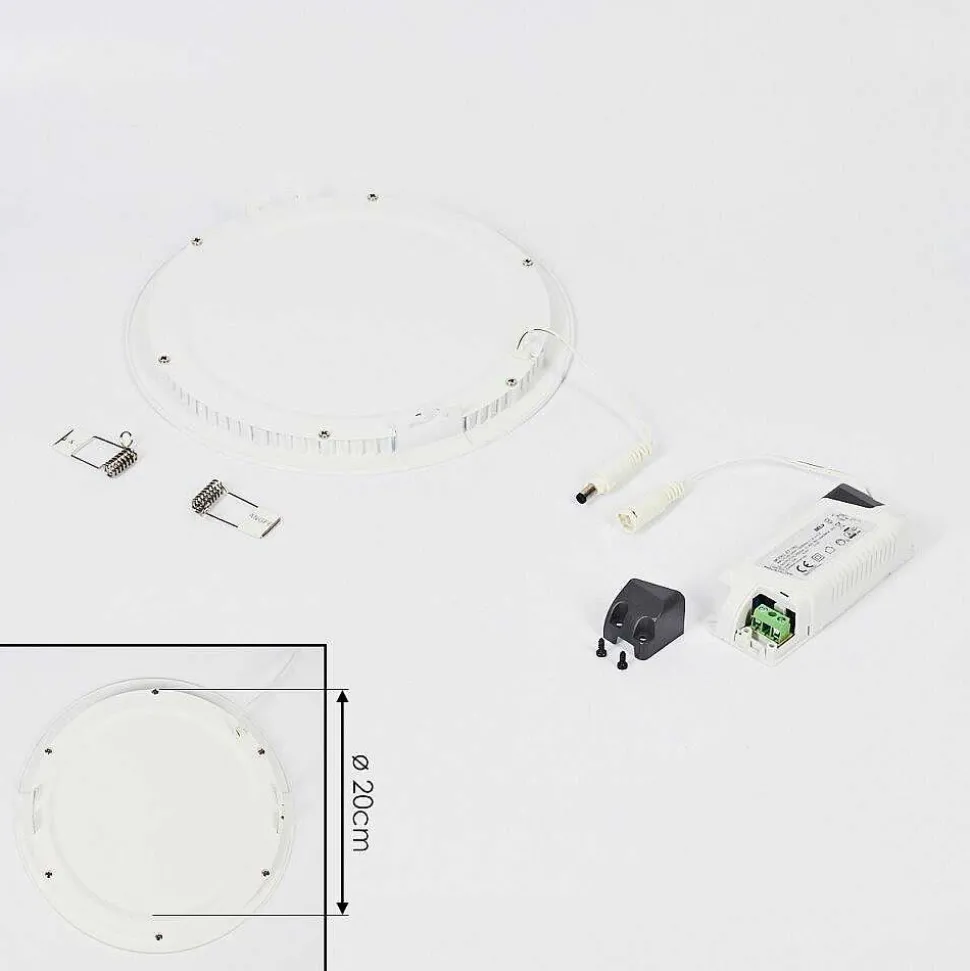 Spot Encastrable Finsrud Led Blanc, 1 Lumiere