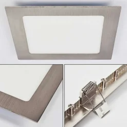 Spot Encastrable Finsrud Led Nickel Mat, 1 Lumiere