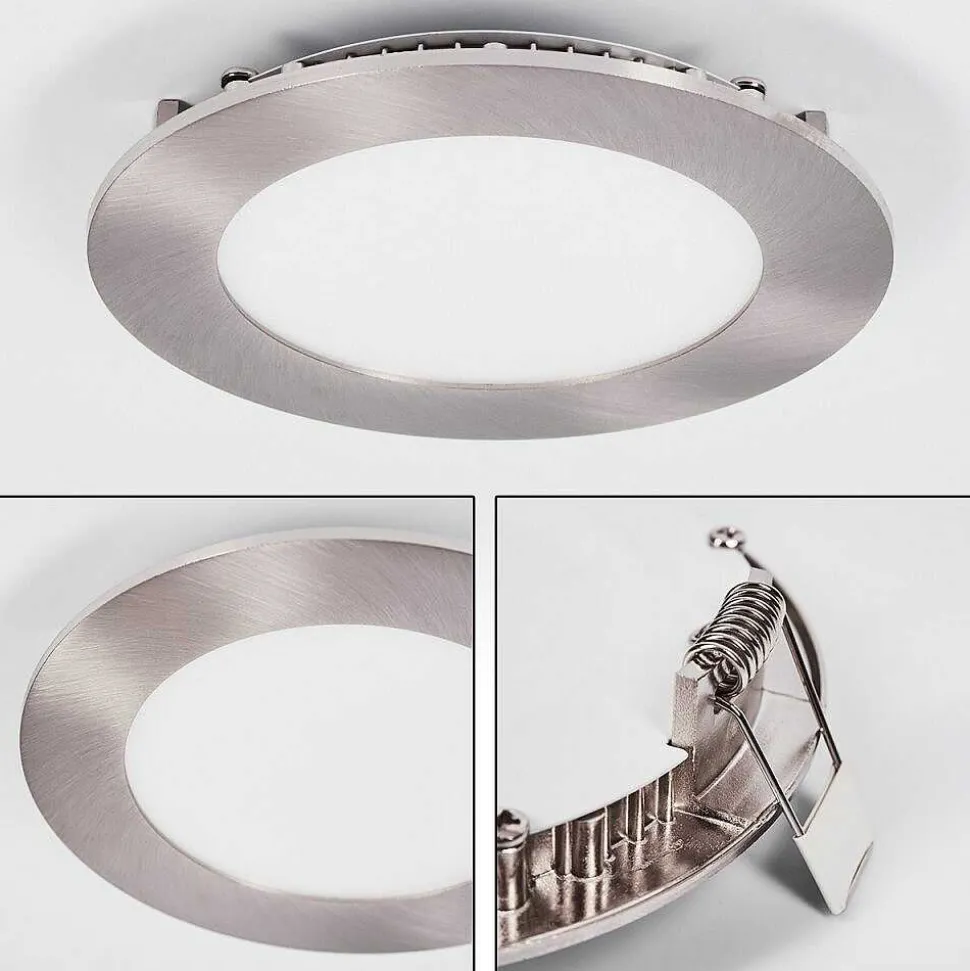 Spot Encastrable Finsrud Led Nickel Mat, 1 Lumiere