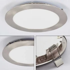 Spot Encastrable Finsrud Led Nickel Mat, 1 Lumiere