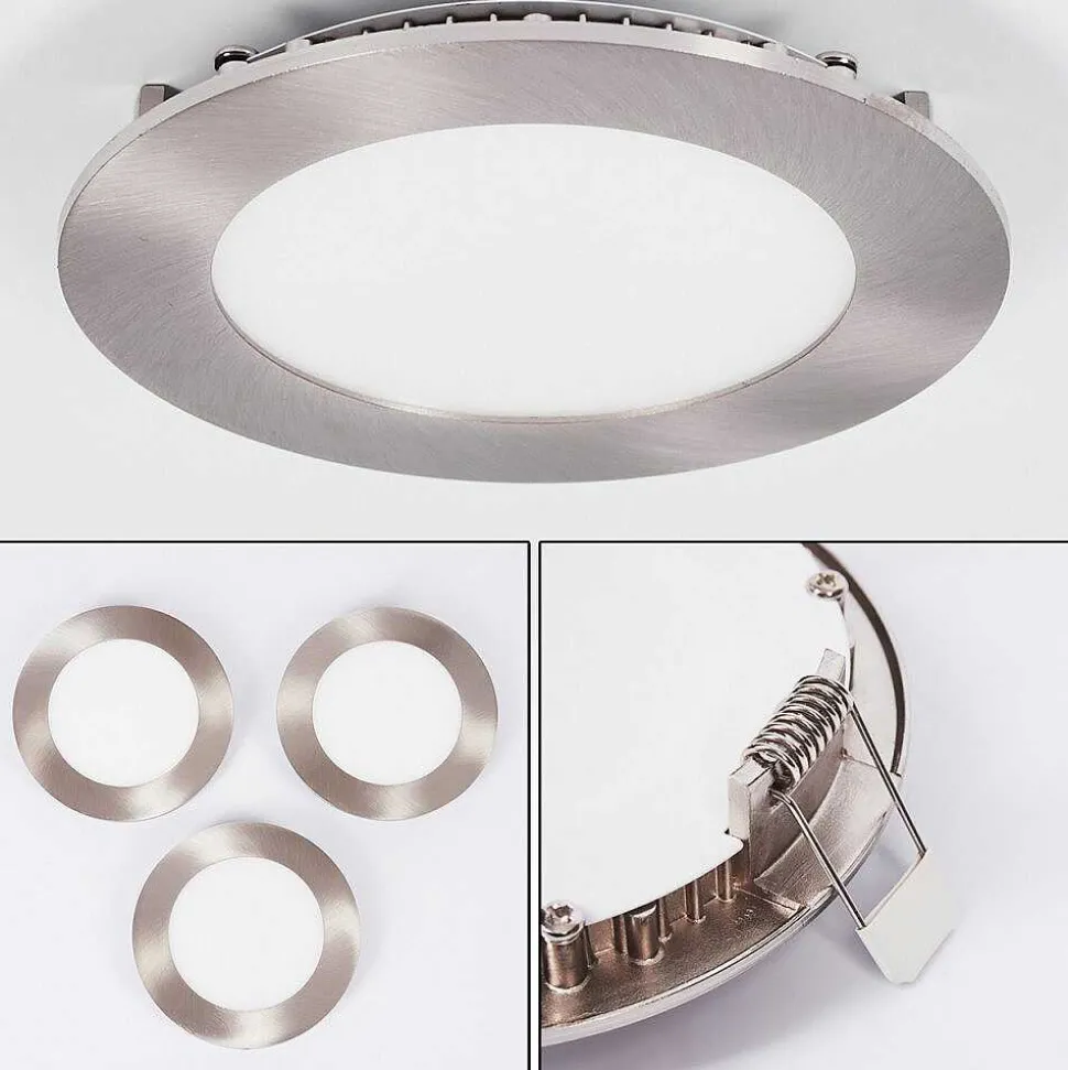 Spot Encastrable Finsrud Led Nickel Mat, 1 Lumiere