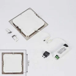 Spot Encastrable Finsrud Led Nickel Mat, 1 Lumiere