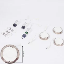 Spot Encastrable Finsrud Led Nickel Mat, 1 Lumiere