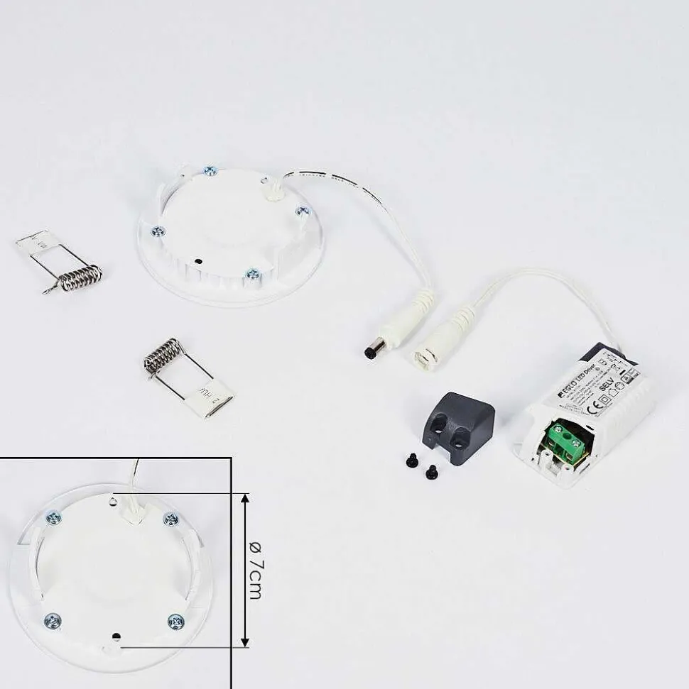 Spot Encastrable Finsrud Led Blanc, 1 Lumiere