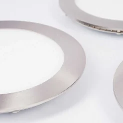 Spot Encastrable Finsrud Led Nickel Mat, 1 Lumiere, Telecommandes, Changeur De Couleurs