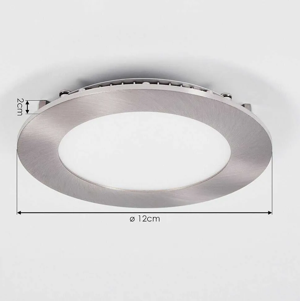 Spot Encastrable Finsrud Led Nickel Mat, 1 Lumiere