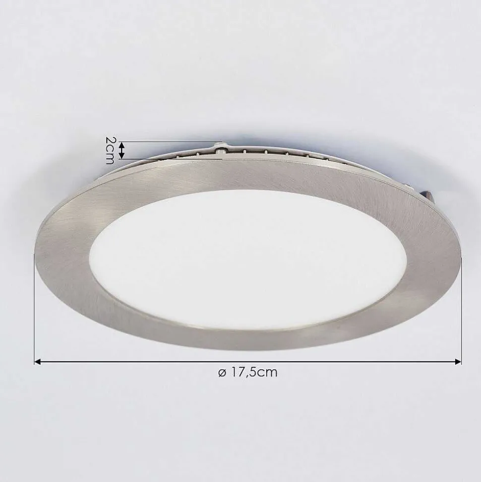 Spot Encastrable Finsrud Led Nickel Mat, 1 Lumiere