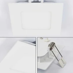 Spot Encastrable Finsrud Led Blanc, 1 Lumiere