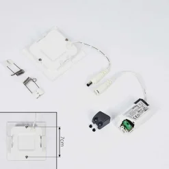 Spot Encastrable Finsrud Led Blanc, 1 Lumiere