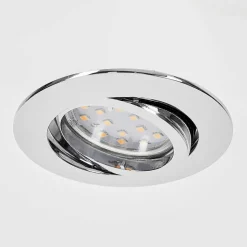 Spot Encastrable Kerrouan Led Chrome, 1 Lumiere