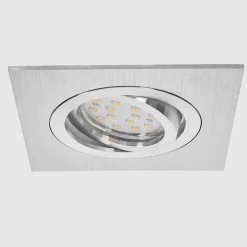 Spot Encastrable Monthois Led Chrome, Nickel Mat, 1 Lumiere