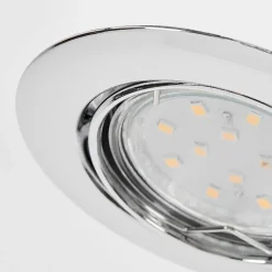 Spot Encastrable Vibersviller Led Chrome, 1 Lumiere