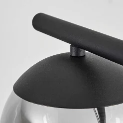 Suspension Agropoli Noir, 4 Lumieres