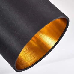 Suspension Alsen Noir, 4 Lumieres