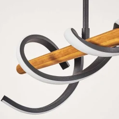 Suspension Alvarim Led Ecru, Noir, 1 Lumiere