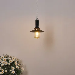 Suspension Anaheim Led Cuivre, Noir, 1 Lumiere