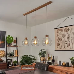 Suspension Andeer Chrome, Ecru, 3 Lumieres