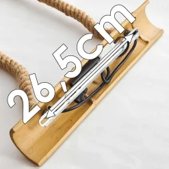 Suspension Asmara Brun, 4 Lumieres