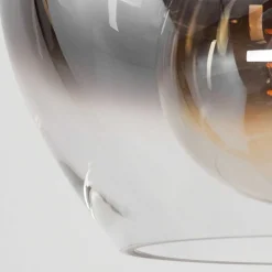 Suspension Azurara Noir, 4 Lumieres