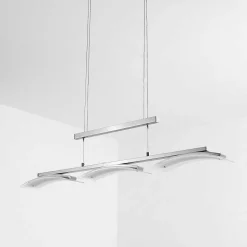 Suspension Bolonda Led Nickel Mat, 3 Lumieres