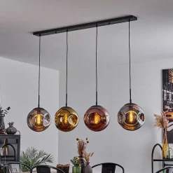 Suspension Cabreiro Anthracite, 4 Lumieres