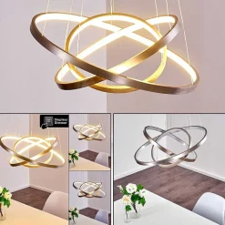 Suspension Canisteo Led Nickel Mat, 3 Lumieres