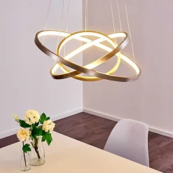 Suspension Canisteo Led Nickel Mat, 3 Lumieres