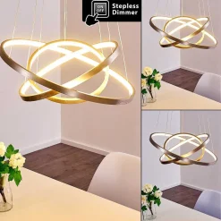 Suspension Canisteo Led Nickel Mat, 3 Lumieres