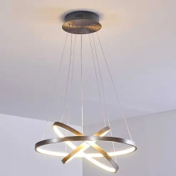 Suspension Canisteo Led Nickel Mat, 3 Lumieres