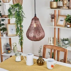 Suspension Cassis Cuivre, 1 Lumiere