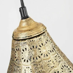 Suspension Cassis Vieux Laiton, 1 Lumiere