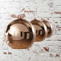 Suspension Cattenscop Cuivre, 3 Lumieres