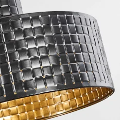 Suspension Chabian Brun, Couleur Bois, Noir, 3 Lumieres