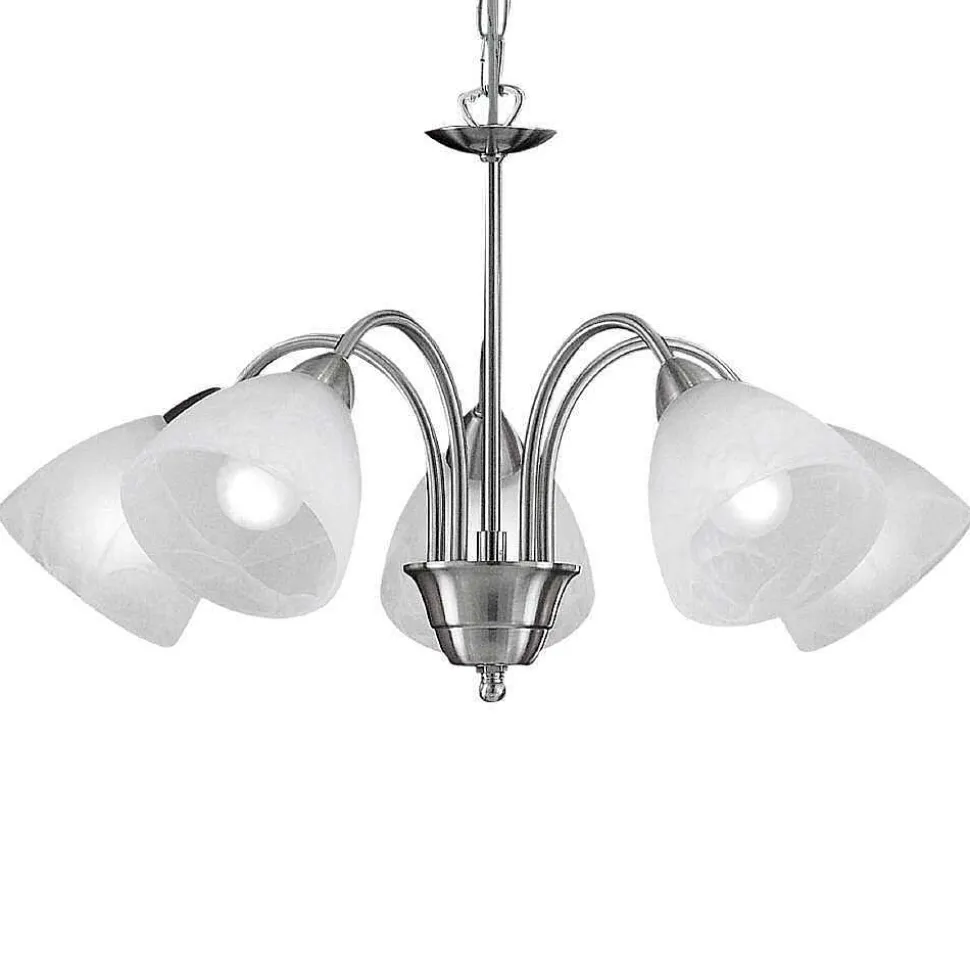 Suspension Eglo Pasto Nickel Mat, 5 Lumieres
