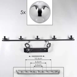 Suspension Gastor Fume, 5 Lumieres