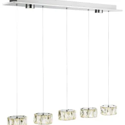 Suspension Globo Amur Led Chrome, 1 Lumiere