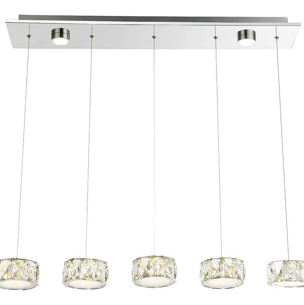 Suspension Globo Amur Led Chrome, 1 Lumiere