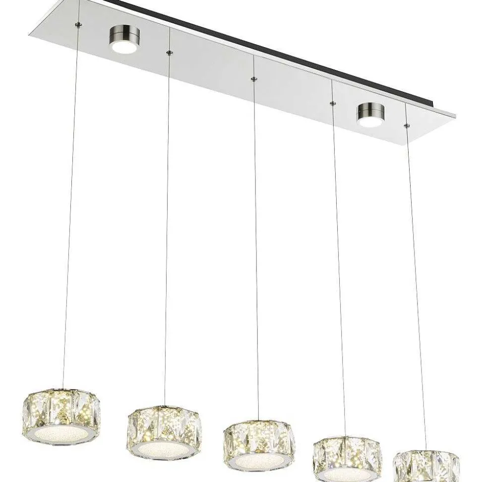 Suspension Globo Amur Led Chrome, 1 Lumiere