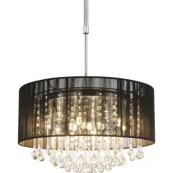 Suspension Globo Bagana Led Chrome, 12 Lumieres