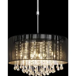 Suspension Globo Bagana Led Chrome, 12 Lumieres