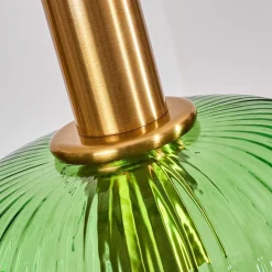 Suspension Goldenville Laiton, Noir, 4 Lumieres